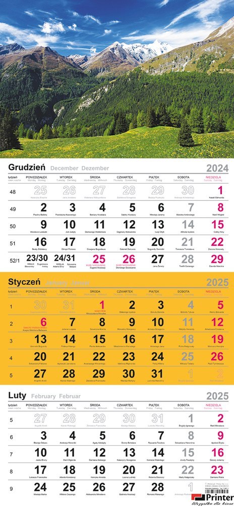 Kalendarz trójdzielny (H) 2026 Michalczyk i Prokop T-106T-01