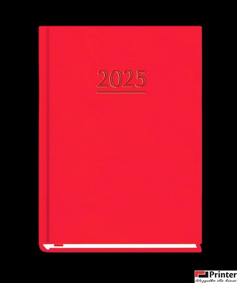 Terminarz OLA A6 2026 - czerwony Michalczyk i Prokop T-212V-C KALENDARZ tydzień na 2 stronach