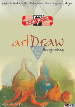 Blok rysunkowy ART DRAW A3 30 arkuszy 150g KOH I NOOR BLO-RYA3AR (X)