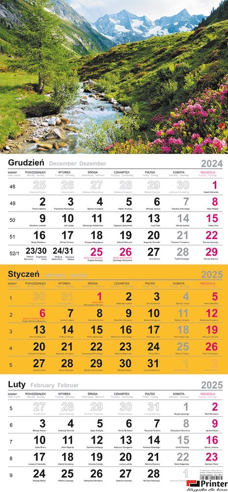 Kalendarz trójdzielny (H) 2026 Michalczyk i Prokop T-106T-03