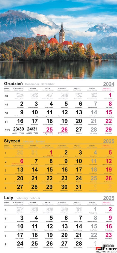 Kalendarz trójdzielny (H) 2026 Michalczyk i Prokop T-106T-10