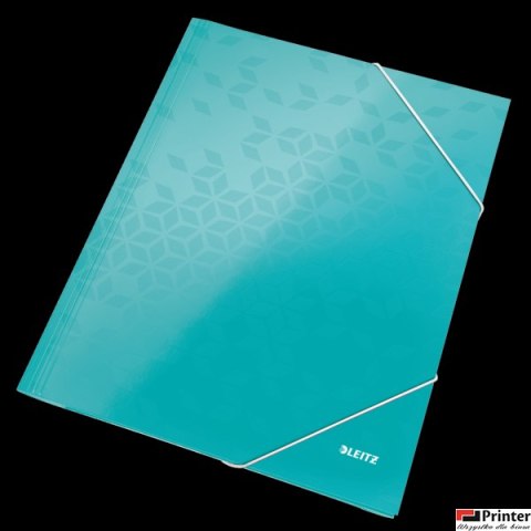 Teczka kartonowa z gumką WOW turkusowa 39820051 LEITZ