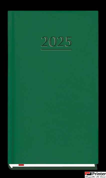 Terminarz Kieszonkowy 90x165mm 2026 - ciemno zielony Michalczyk i Prokop T-231V-Z2 kalendarz 1 tydzień na 2 stronach
