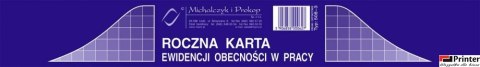 508-3 Roczna karta ewidencji obecności w pracy A5 (50) Michalczyk i Prokop