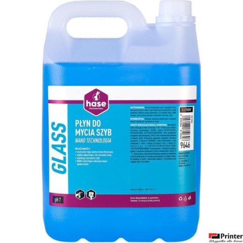 Płyn do mycia szyb Glass Nano Technologia 9646 5L Hase 26373