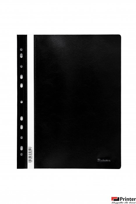 Skoroszyt wpinany PP DOTTS (20) czarny wzmocniony polipropylen SPP-DOT-02-05