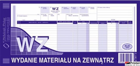 Wydanie materiału na zewnątrz WZ 1/3 A3, 80 kartek wielokopia, 10-361-2 DOTTS