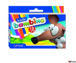 Kredki świecowe BAMBINO 18 kol.
