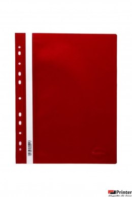 Skoroszyt wpinany PP DOTTS (20) czerwony wzmocniony polipropyle SPP-DOT-02-01