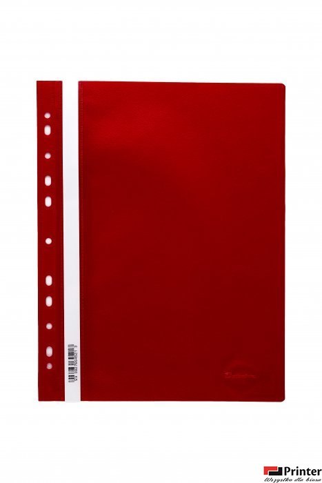 Skoroszyt wpinany PP DOTTS (20) czerwony wzmocniony polipropyle SPP-DOT-02-01