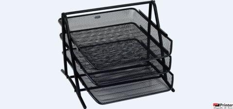 Stojak na dokumenty GR-069S czarny metalowy siatka GRAND 120-1117