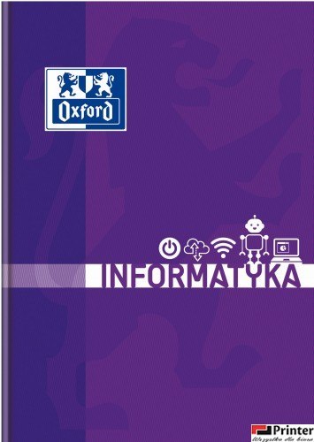 Brulion informatyka A5 80k 90g kratka z marginesem 400150854 OXFORD