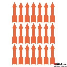 Etykiety informacyjne trwałe, strzałki, 63 etyk./op., 33 x 9 mm, czerwony odblaskowy, AVERY ZWECKFORM, 3008