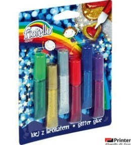 Klej brokatowy FIORELLO GR-BK06 6 kolorów x6ml 170-2229