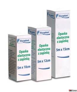 Opaska elastyczna z zapinką VISCOPLAST, 10cmx5m bandaż elastyczny
