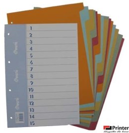 Przekładki do segregatora A4 barwiony 15części 990-010 WARTA