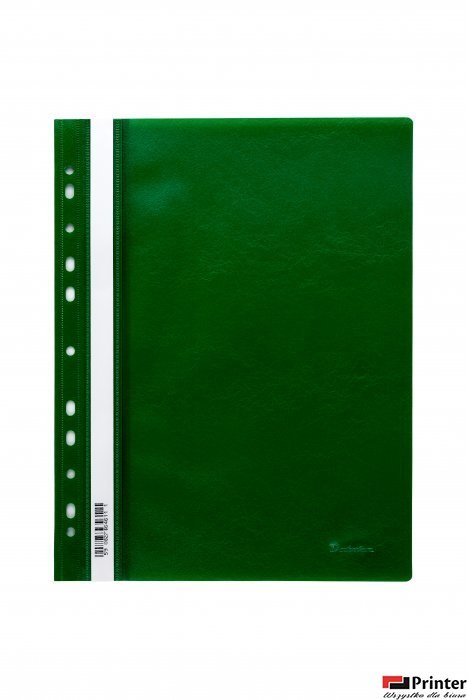 Skoroszyt wpinany PP DOTTS (20) ciemnozielony polipropylen SPP-DOT-02-02