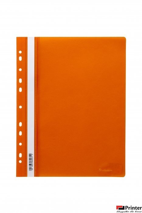 Skoroszyt wpinany PP DOTTS (20) pomarańcz wzmocniony polipropylenowy SPP-DOT-02-08