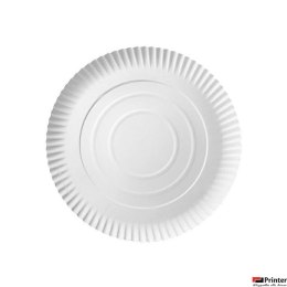 Talerz papierowy biały 26cm op.100szt. 7500226