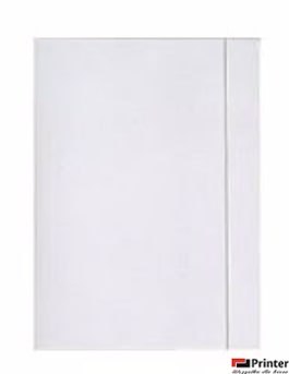 Teczka z gumką A3+ biała INTERDRUK