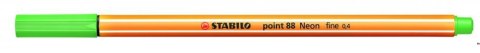 Cienkopis STABILO point 88/033 0.4mm neonowy zielony