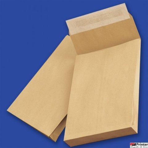 Koperty B5 HK brązowe 120g RBD (250szt.) NC z rozszerzanymi bokami 415330