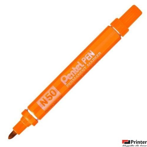 Marker permanentny N50 pomarańczowy okrągła końcówka PENTEL