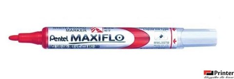 Marker suchościeralny czerwony MWL5MB PENTEL MAXIFLO (z tłoczkiem)