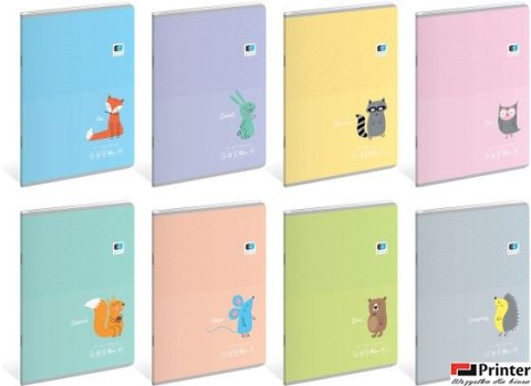 Zeszyt A5 32k kratka BEBE KIDS Pastel 1298 INTERDRUK