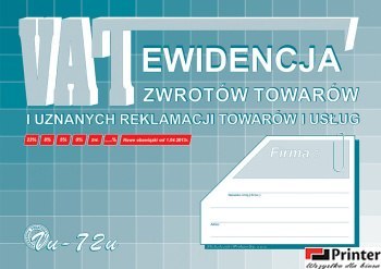 Vu72-u Ewid.VAT zwrot tow.i uznan.reklamacji A4 Michalczyk i Prokop
