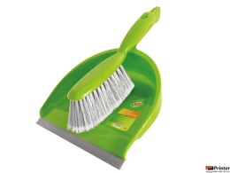 Zestaw_szczotka z szufelką SCOTCH BRITE_, zielono-srebrny