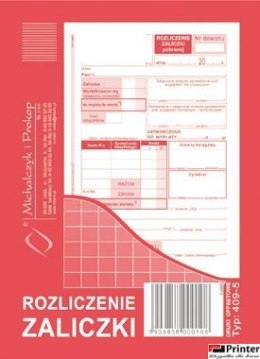 Rozliczenie zaliczki A6, 40 kartek offset, 10-409-5 DOTTS