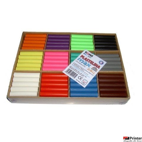 Plastelina max 216 wałeczków Sweet Colours 01174 KOMA-PLAST