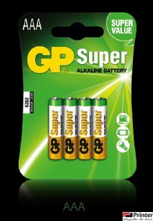 Bateria alkaliczna GP SUPER LR03/AAA (4szt) 1,5V GPPCA24AS013