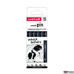 Cienkopis PIN 200, ZESTAW 5 SZT_MANGA_SHONEN