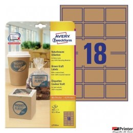 Ekologiczne etykiety na produkty 62 x 42 mm 25 ark. Avery Zweckform L7110-25