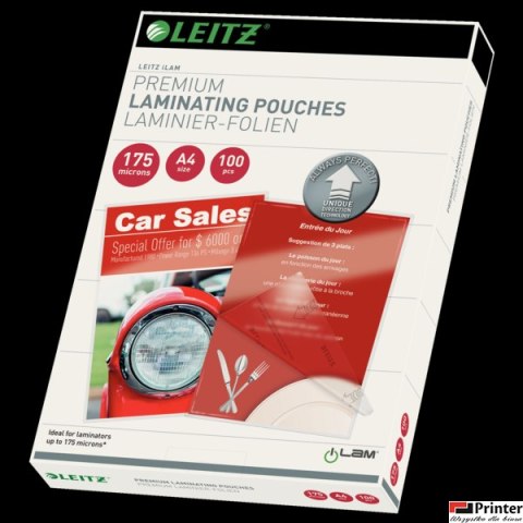 Folia do laminacji Leitz UDT A4 175 mic., 100 szt., 74830000
