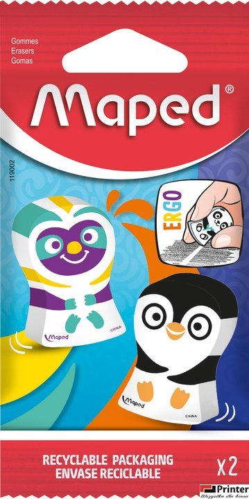 Gumka ERGO FUN mix kolorów FLOWPACK ECO 119002 MAPED