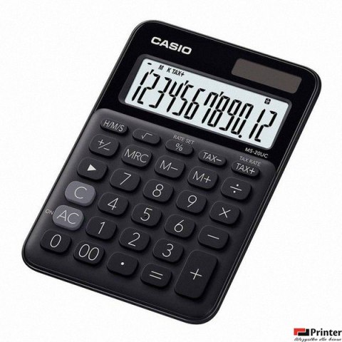 Kalkulator CASIO MS-20UC-BK BOX czarny