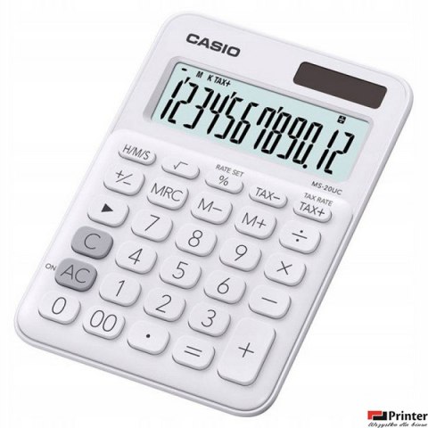 Kalkulator CASIO MS-20UC-WE BOX biały