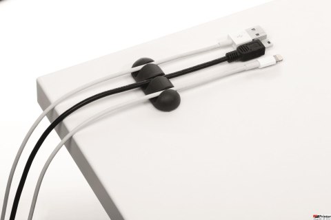 Klips samoprzylepny na 3 kable (2szt.) grafit 503937 CAVOLINE CLIP DURABLE