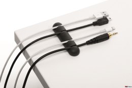 Klips samoprzylepny na 4 kable(2)grafit 504037 CAVOLINE CLIP DURABLE