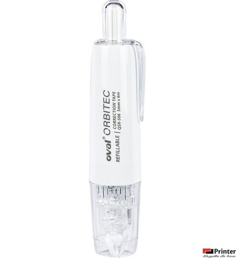 Korektor OVAL w taśmie 5 mm x 6 m QSR-506/1R biały 160-2403