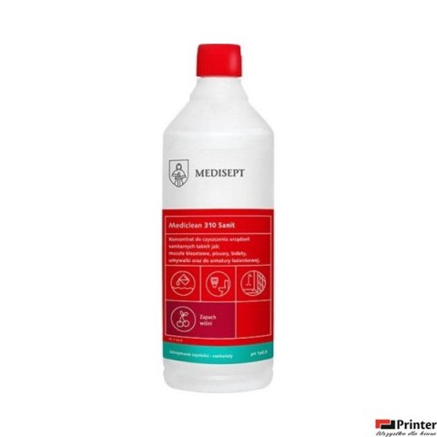 MEDICLEAN 310 Sanit Koncentrat do czyszczenia powierzchni sanitarnych 1l