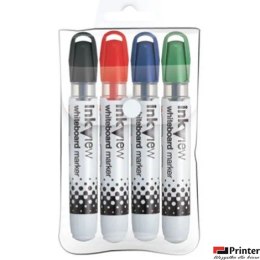 Marker do tablic suchościeralnych UNI PWB-202, zestaw 4 kolory UNPWB202/4C