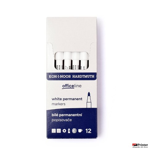 Marker permanentny biały 3313 2mm KOH I NOOR 773313/7KS