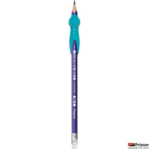 Ołówek z gumką Kidy Learn HB + ergonomiczna nakładka na ołówek Maped 853502