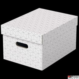 Pudełka domowe do przechowywania, rozmiar M, 3 sztuki, białe Esselte 628282