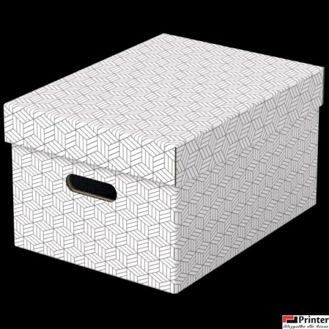 Pudełka domowe do przechowywania, rozmiar M, 3 sztuki, białe Esselte 628282
