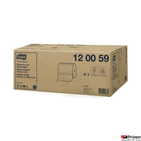 Ręcznik w roli H1 biały 280m 1w TORK (6) 120059 Matic System